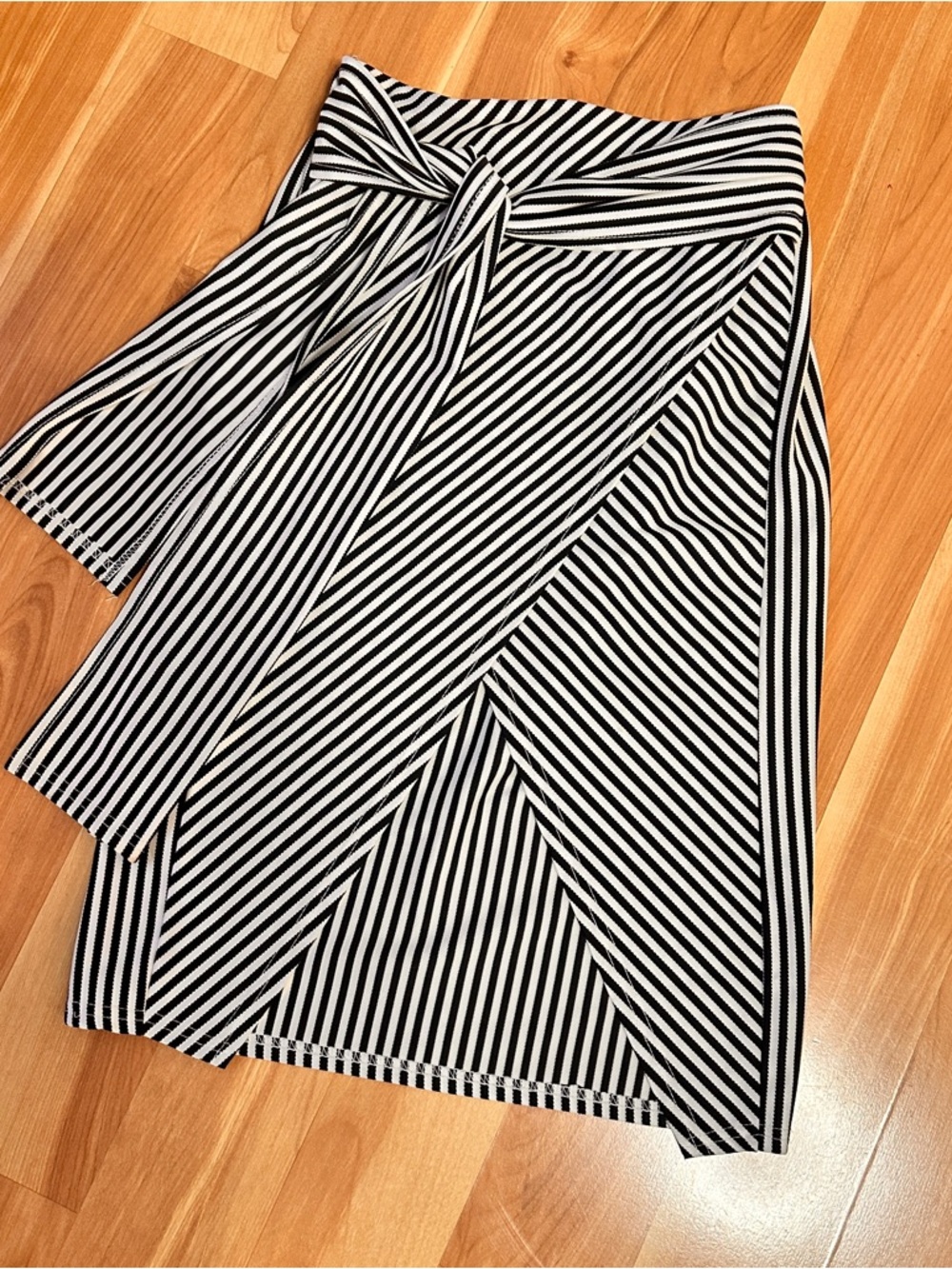 Black & White Striped Skirt